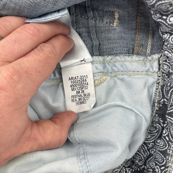 Ariat Real Me Denim Blue Jeans Bootcut Women's Size 30 R Western - Picture 9 of 12